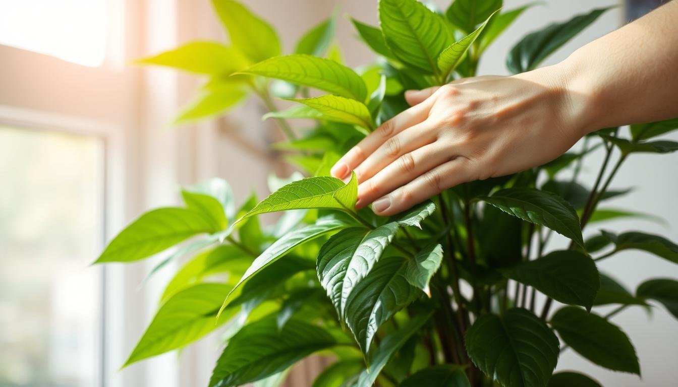 Clean Houseplant Leaves