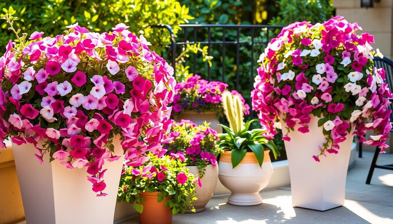 Creative Petunia Containers