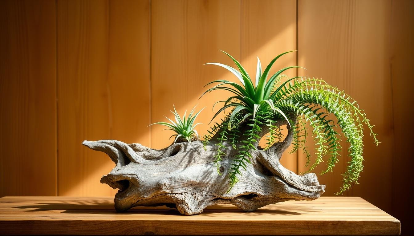 DIY Driftwood Plant Mount Display