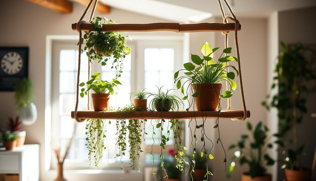 DIY Hanging Plant Shelf