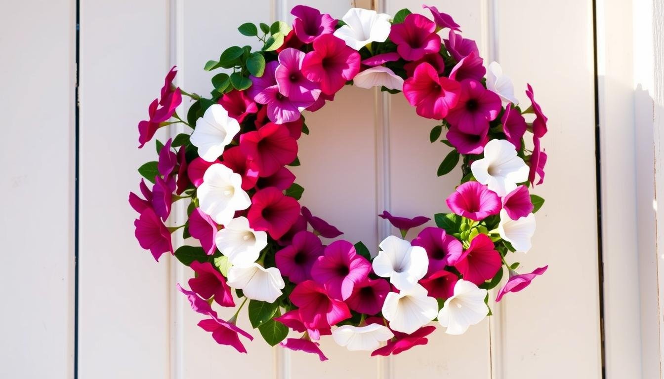 DIY Petunia Wreath