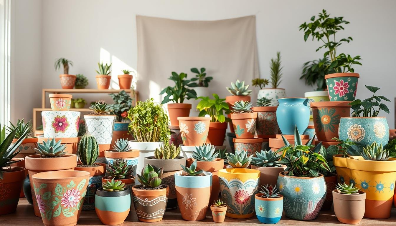 DIY Plant Pot Painting