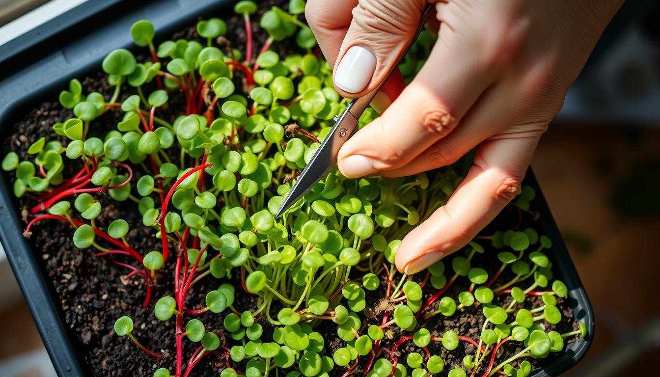 Harvesting Microgreens Techniques