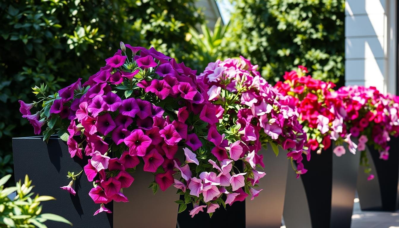 Hybrid Petunias Containers