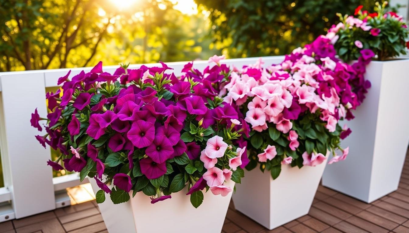 Hybrid Petunias Containers