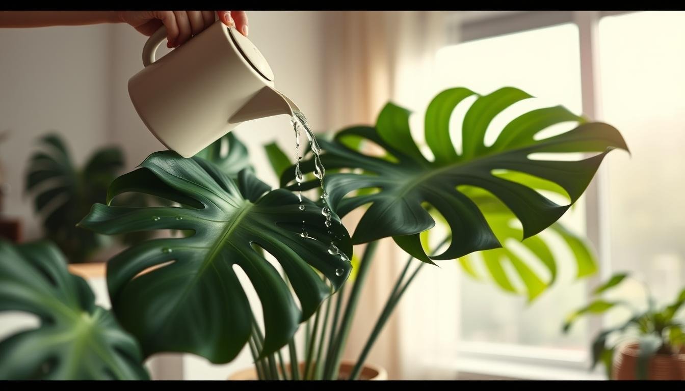 Monstera deliciosa watering techniques