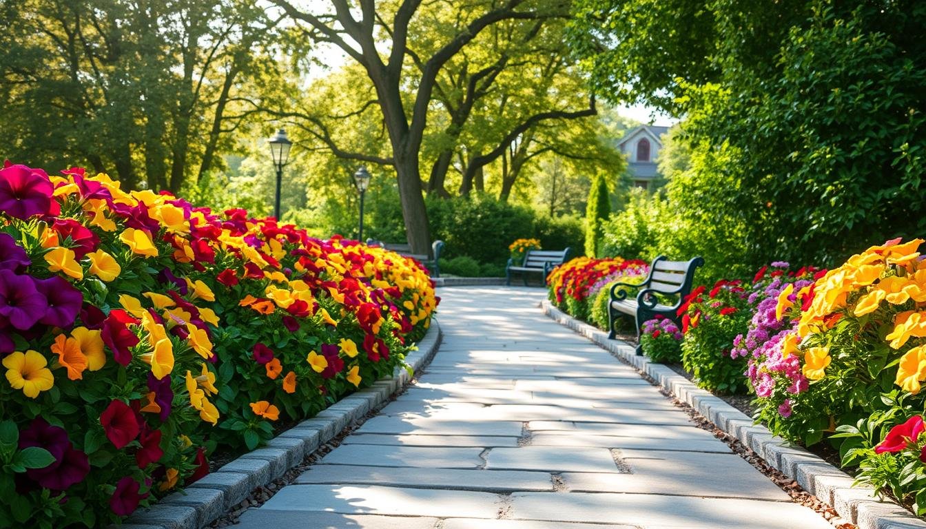 Petunia Walkway Ideas