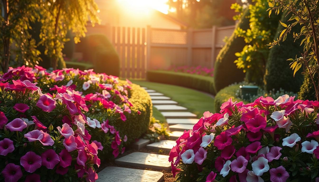 Petunia garden design