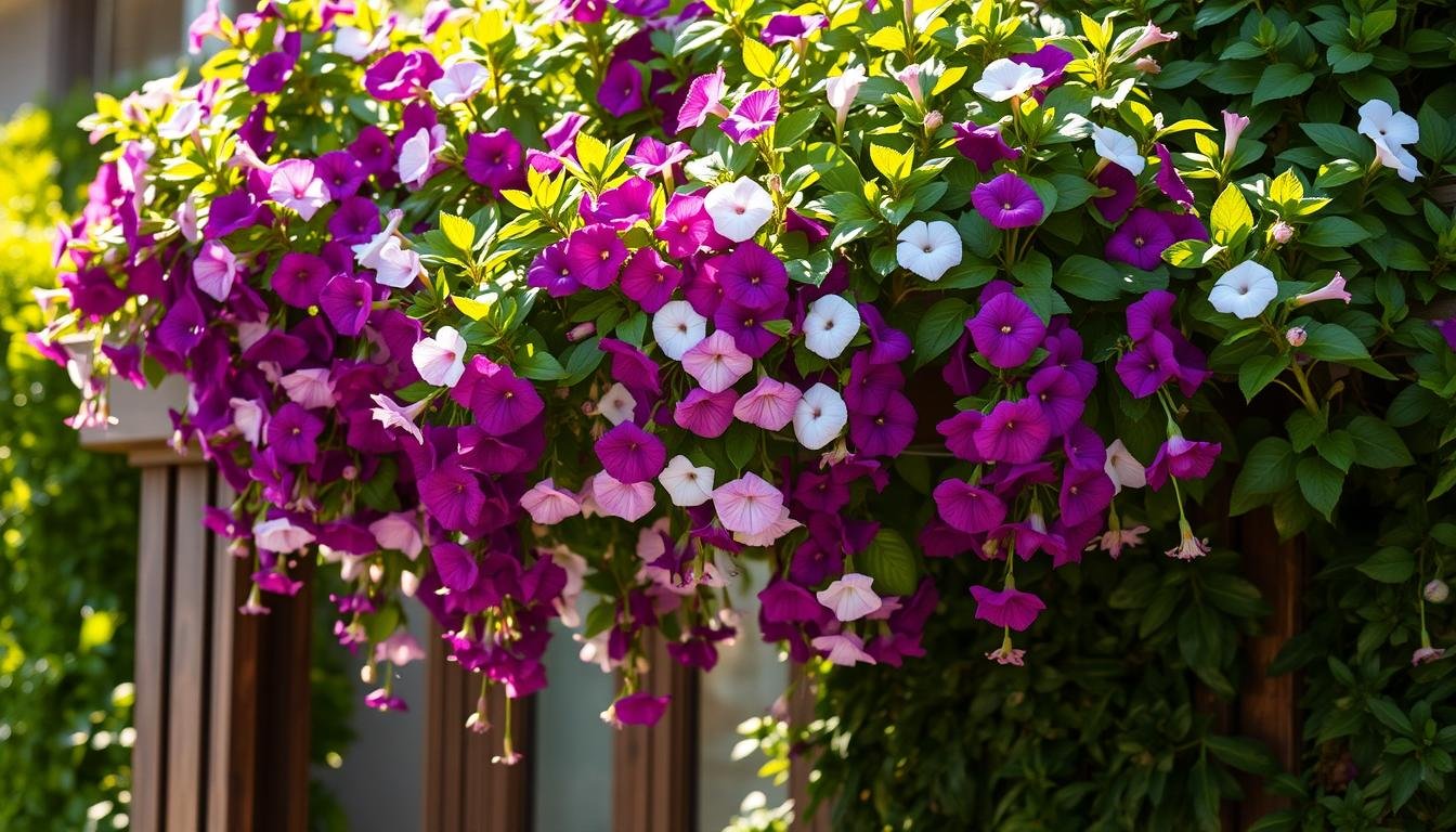 Petunias Vertical Gardening