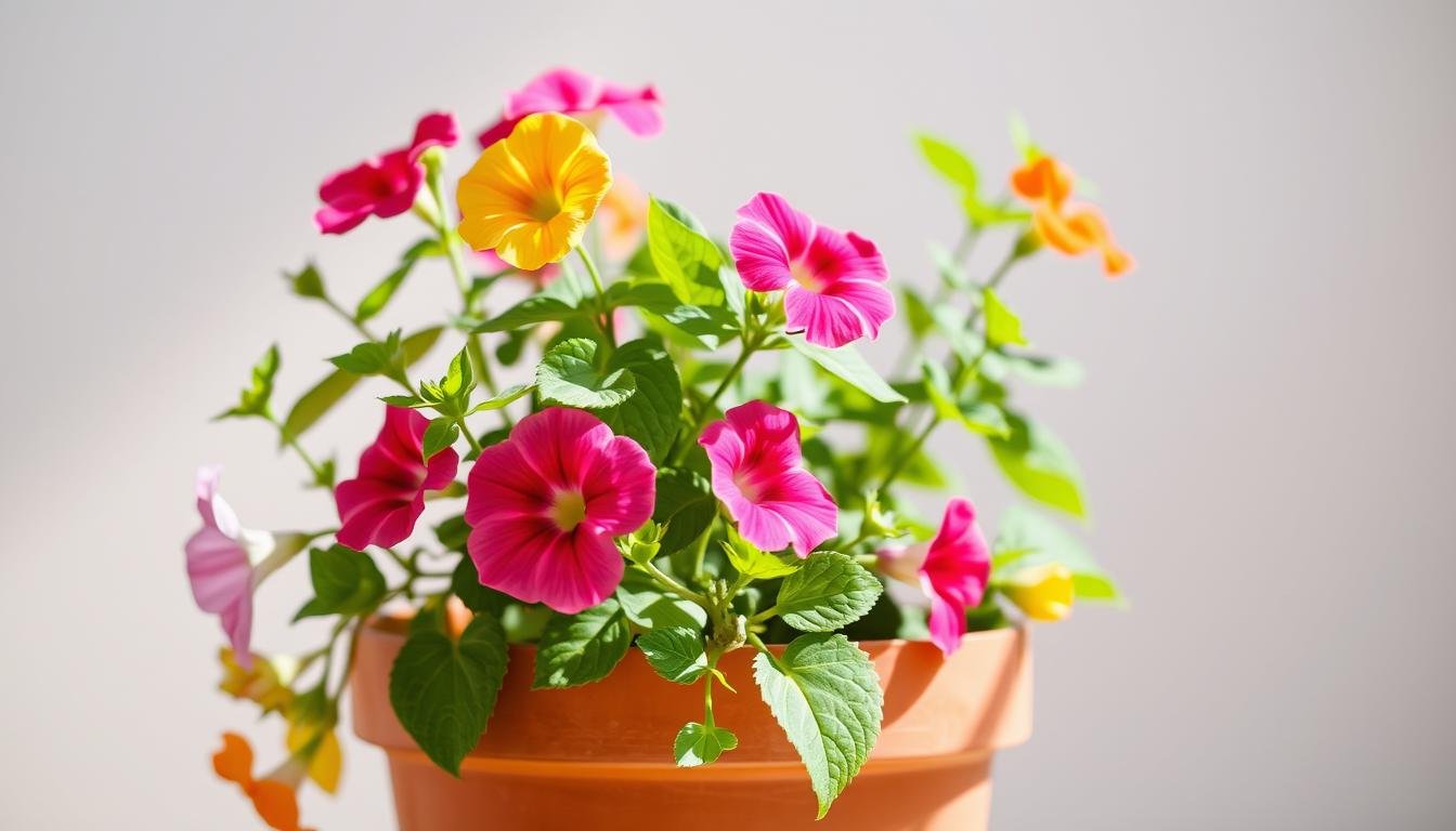 Pruning Potted Petunias