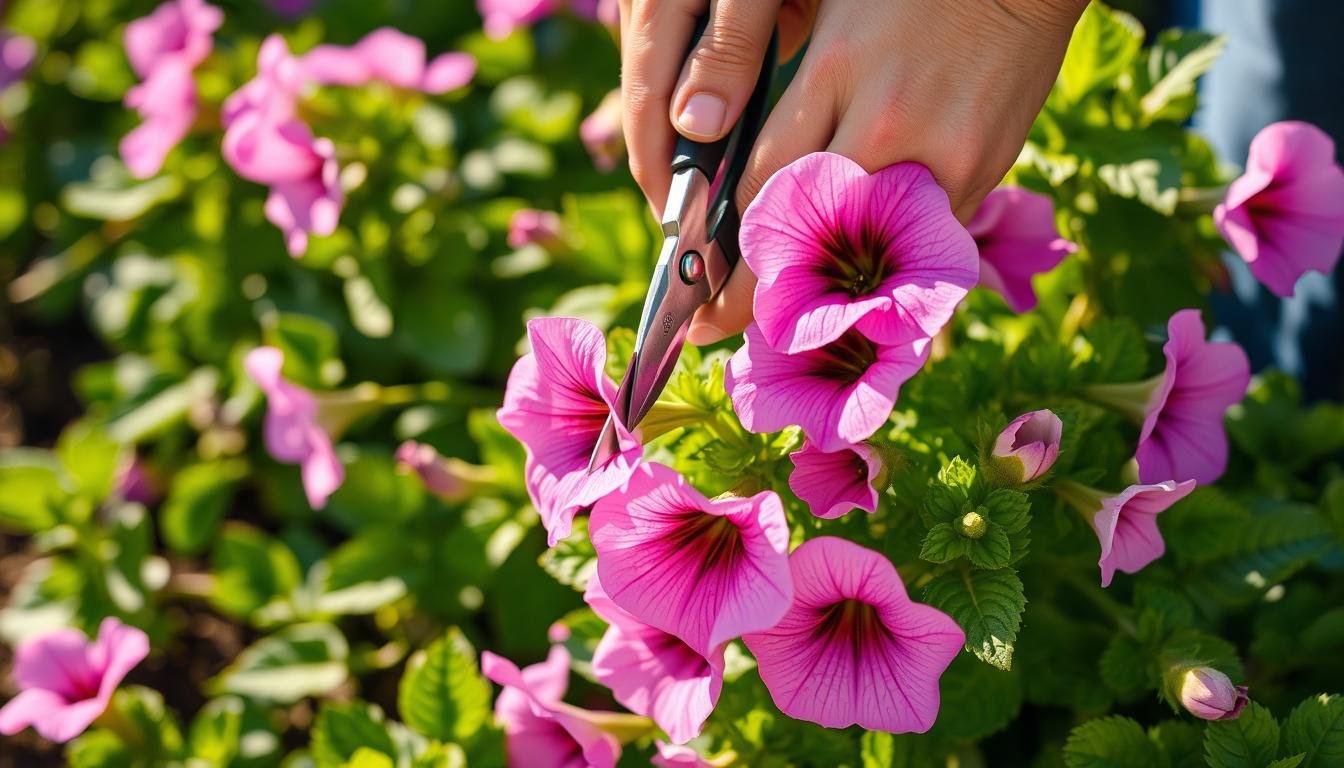 Pruning petunias