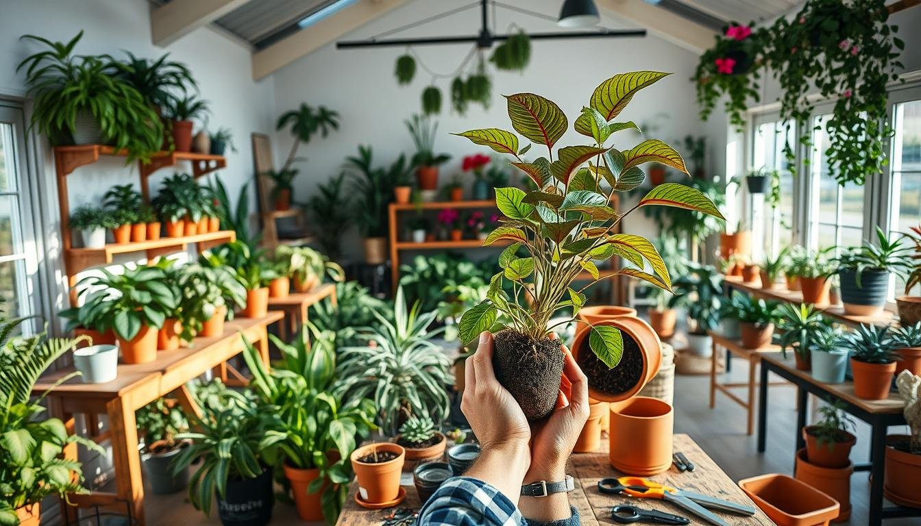 Repotting Houseplants