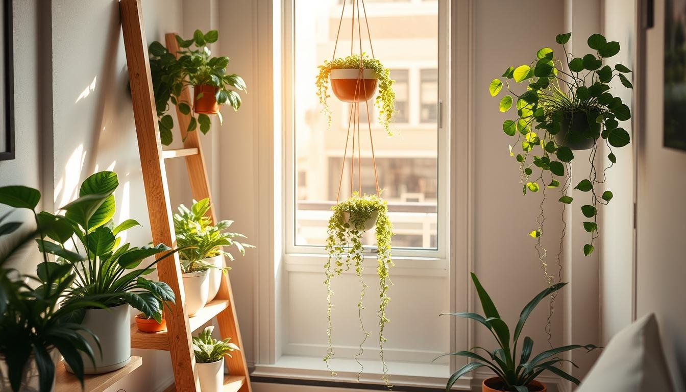 Small Apartment Plant Display