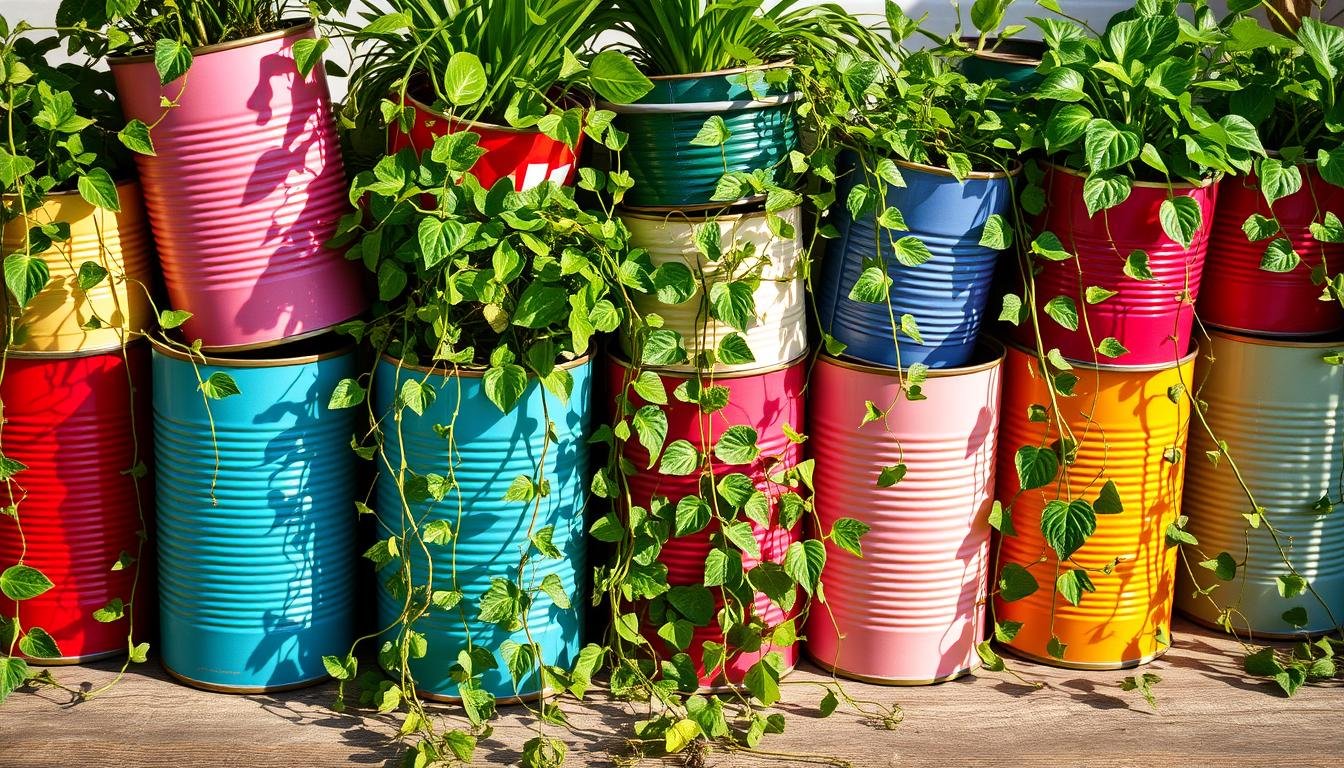 Upcycled Tin Can Planters