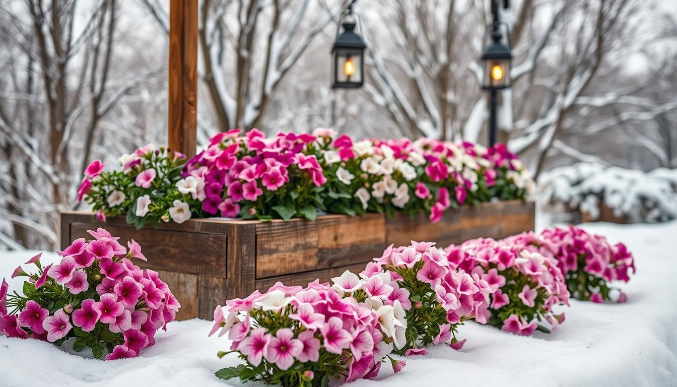 Winter Petunia Display