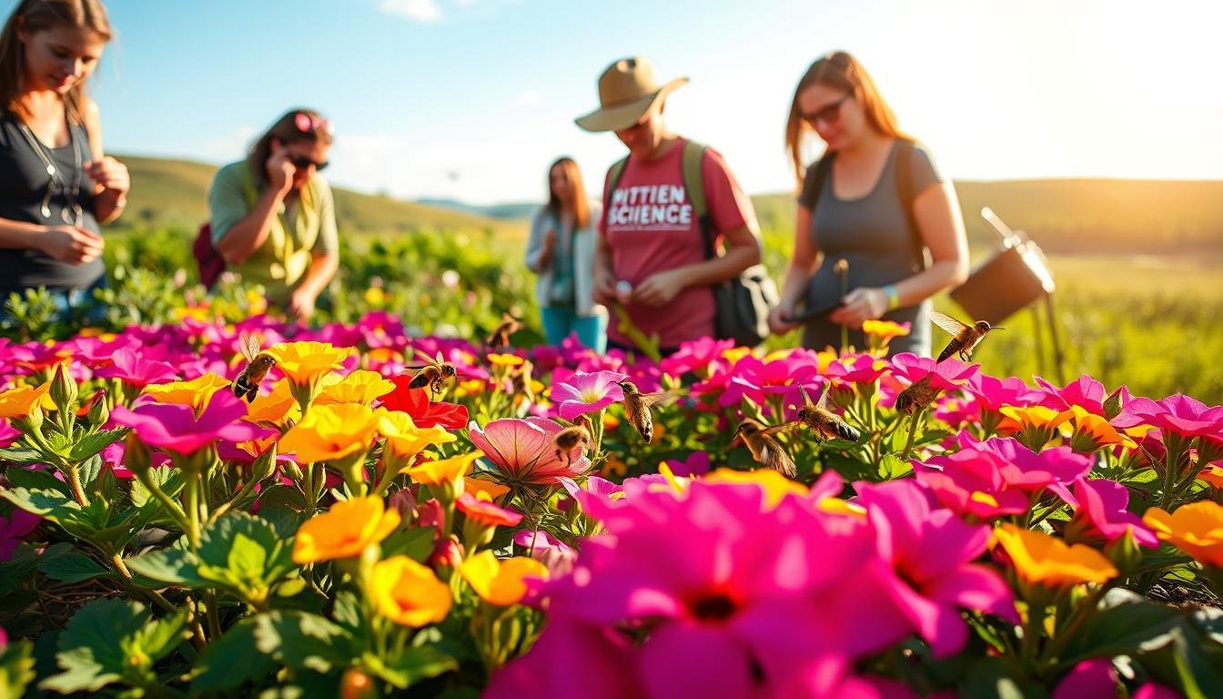 citizen science projects involving petunias and pollinators