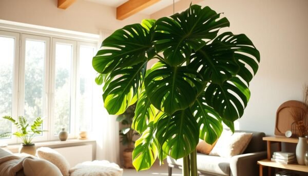 decorating with monstera