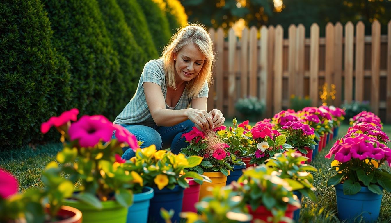 fertilizing petunias