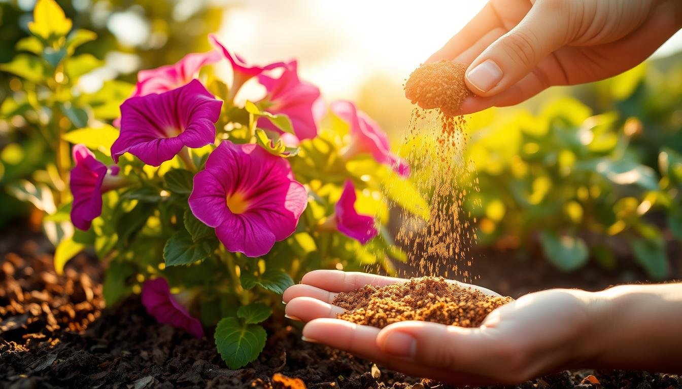 organic petunia fertilization