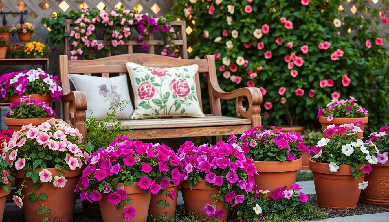 petunia garden accents