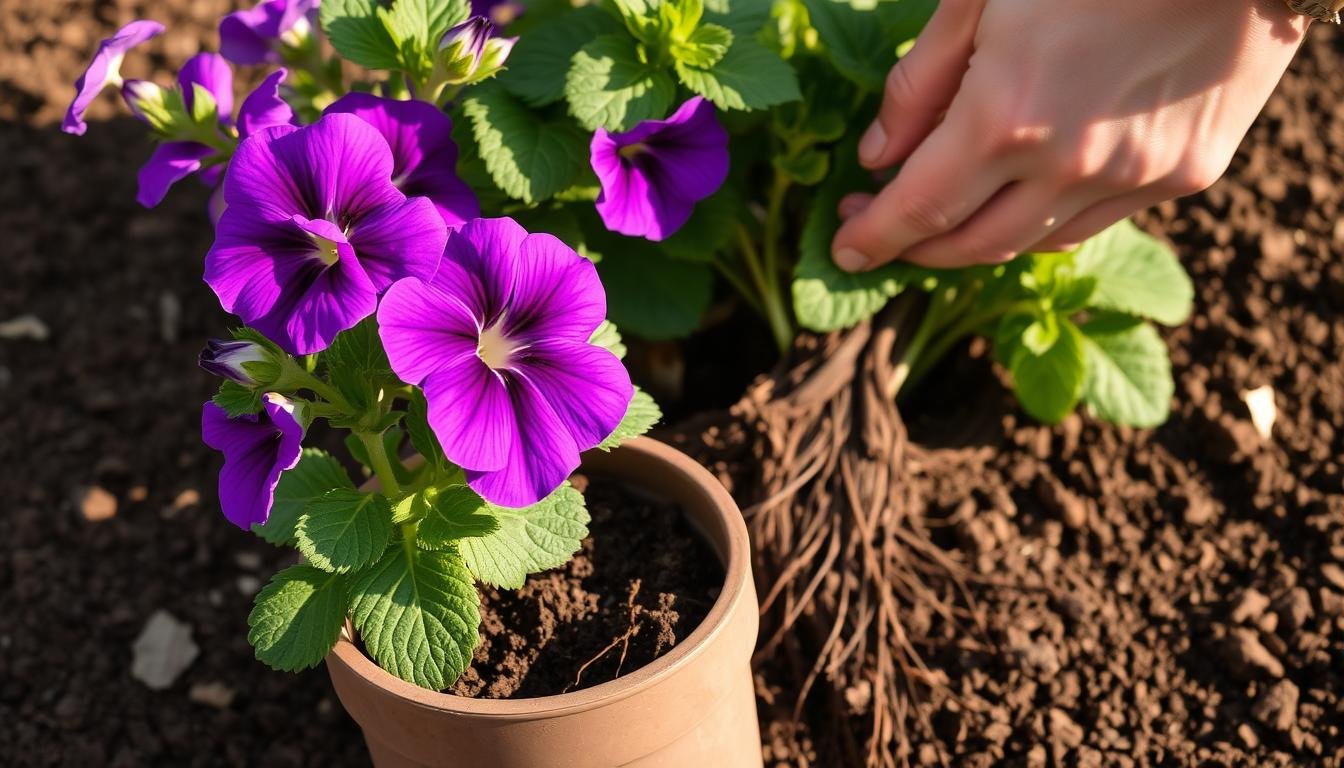preventing petunia root rot