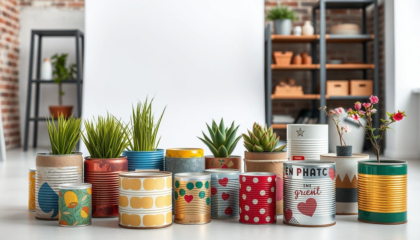 repurposed tin cans